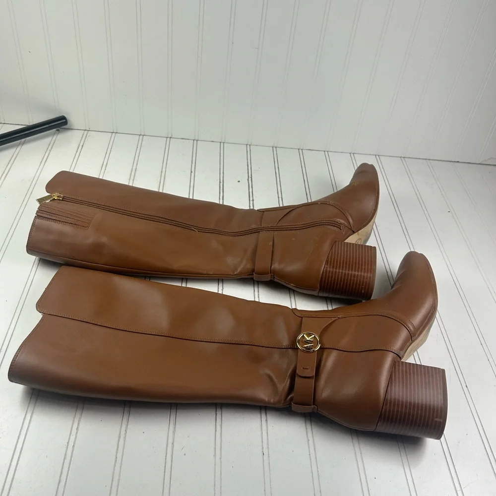Michael Kors Carmen Faux Leather Tall Riding Boot Women’s Size 10M $375
